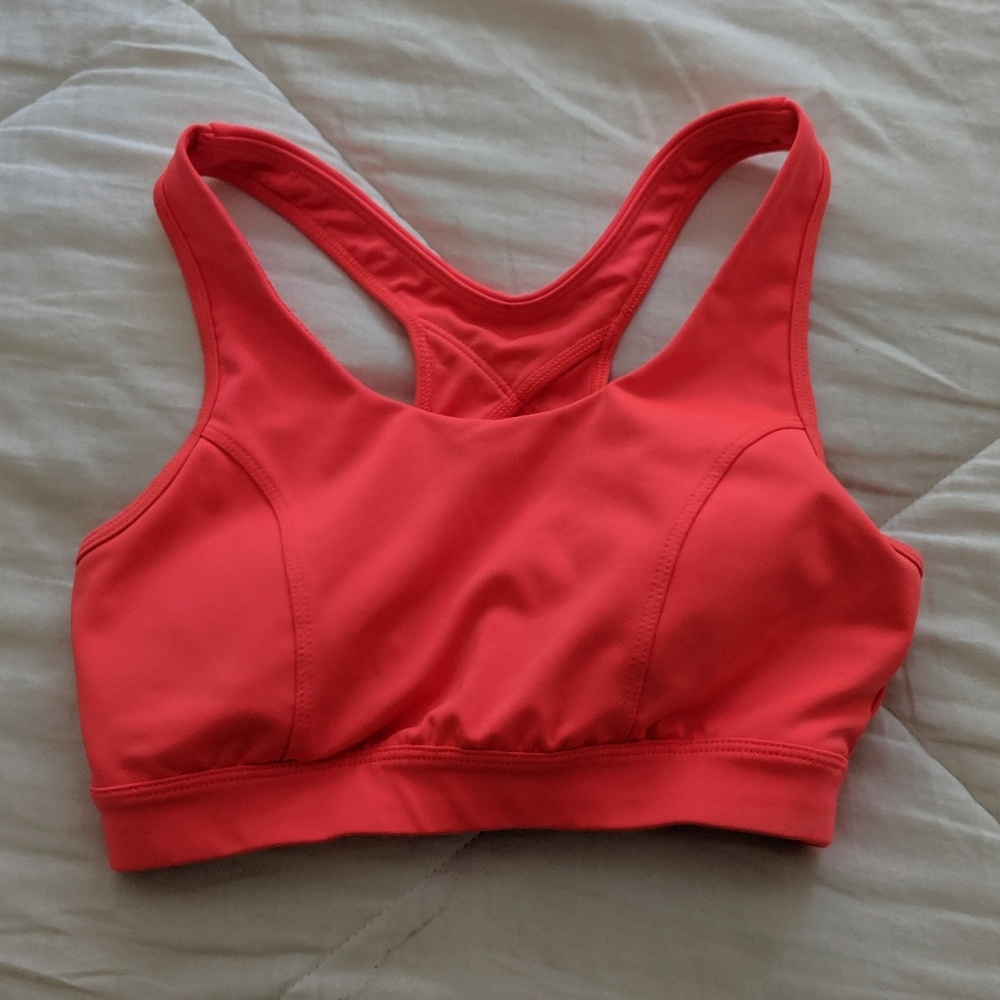 Bright Orange Tek Gear Sports Bra